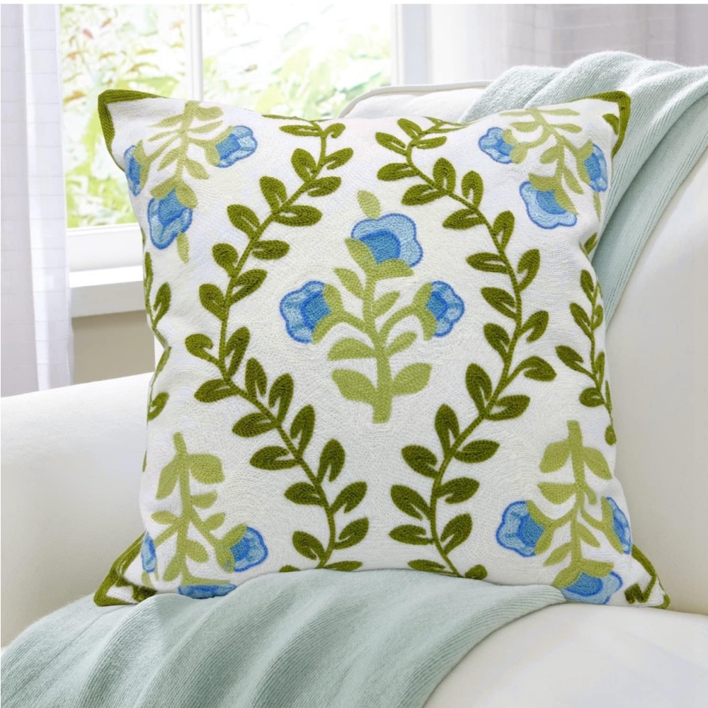 New Embroidered Pillow Covers